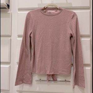 Size S open back sweater